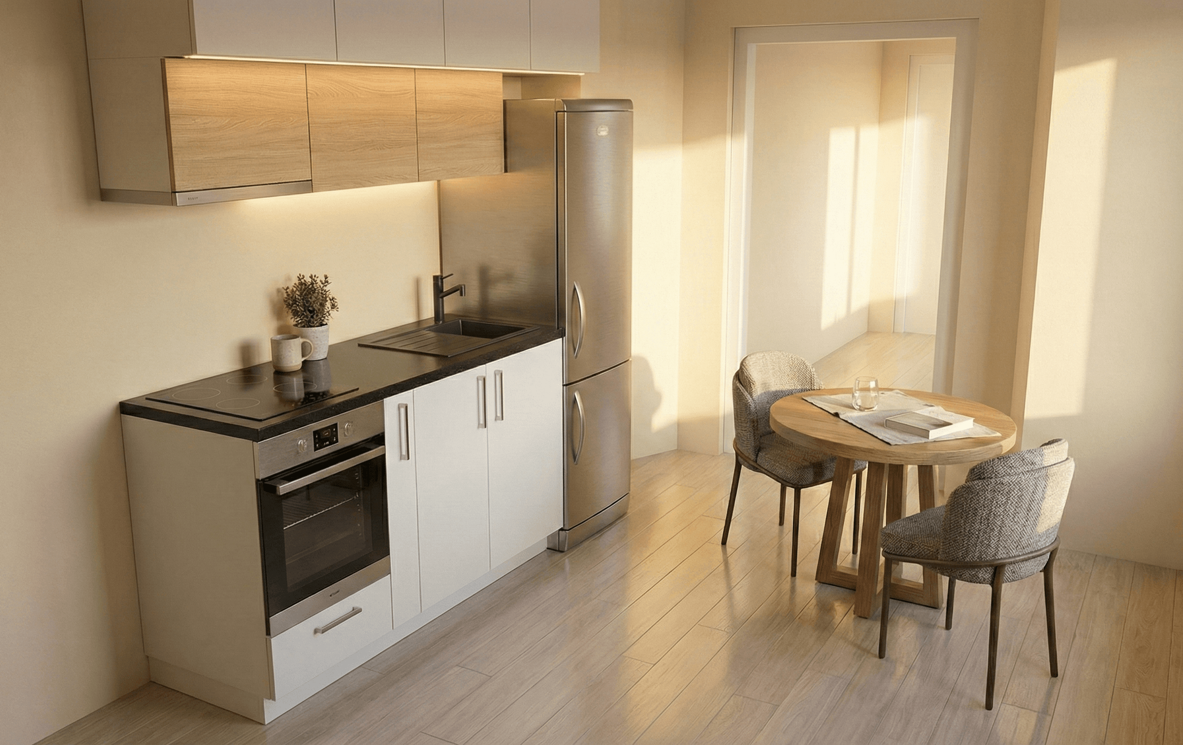 Cucina dello Student Housing A.F.A. in Via Venezia 15 ad Alessandria