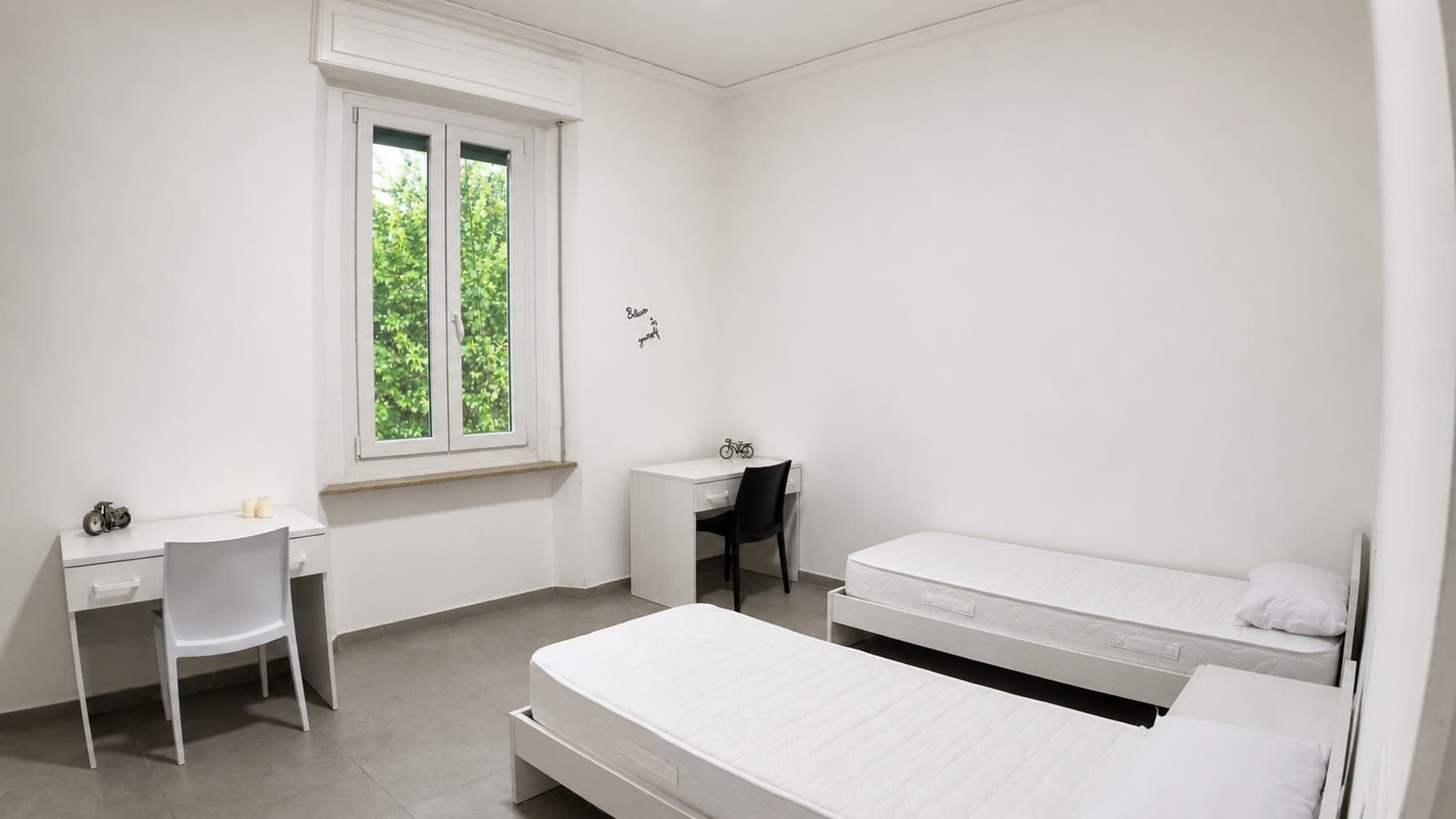 Camera doppia dello Student Housing A.F.A. in Via Santa Gorizia 47 ad Alessandria