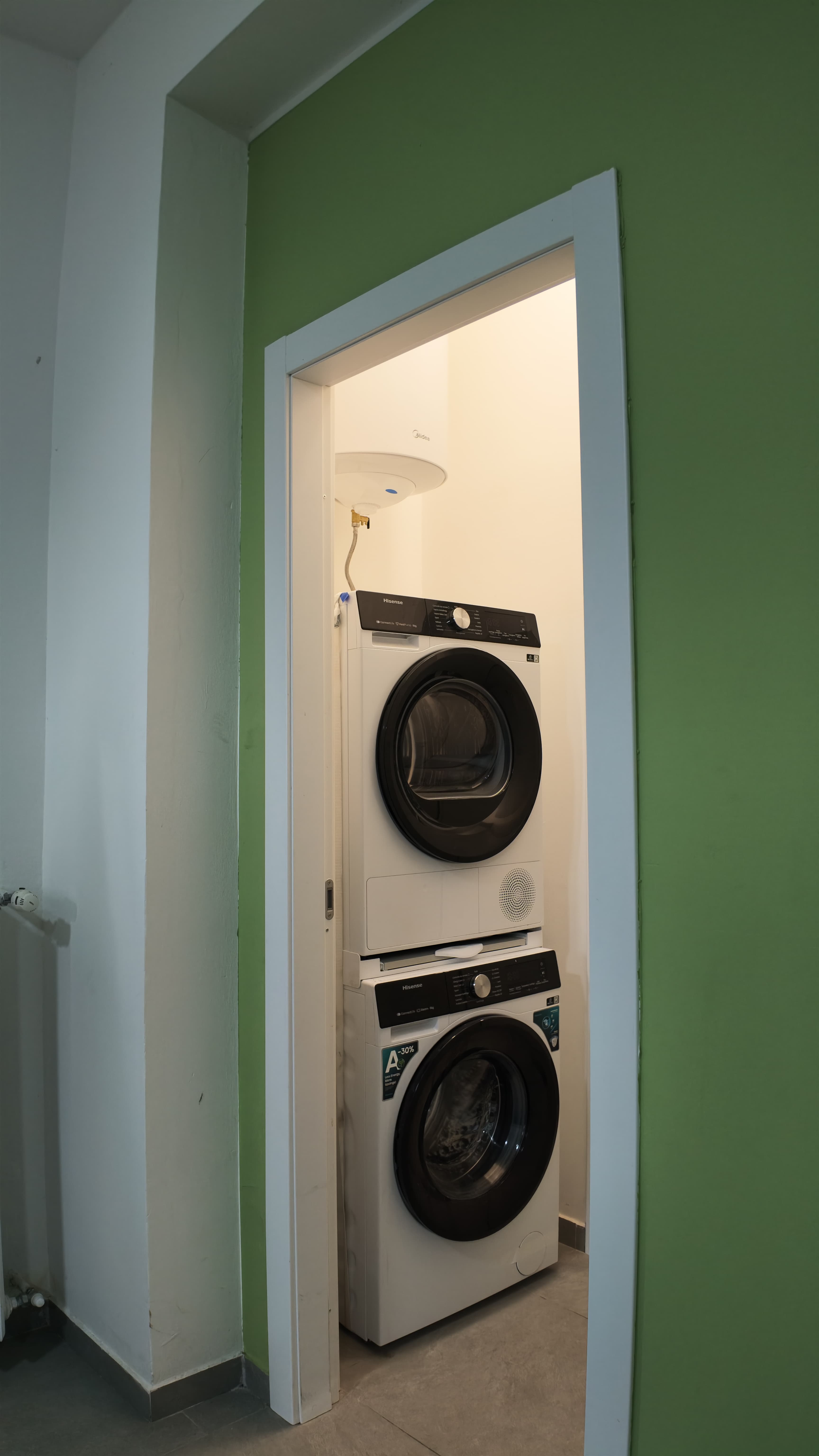 Zona lavanderia dello Student Housing A.F.A. in Via Santa Gorizia 47 ad Alessandria
