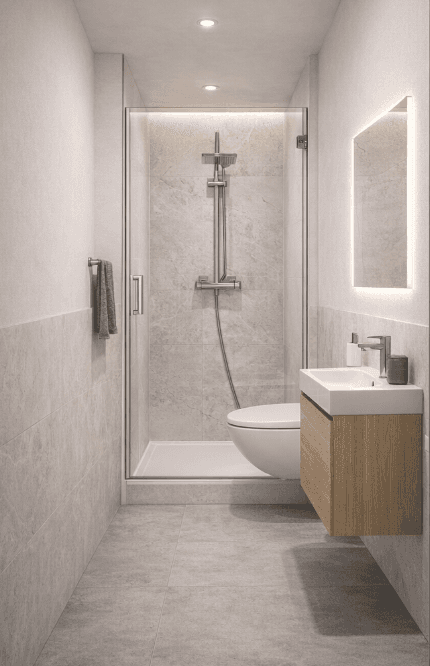 Bagno dello Student Housing A.F.A. in Corso Cento Cannoni 52 ad Alessandria