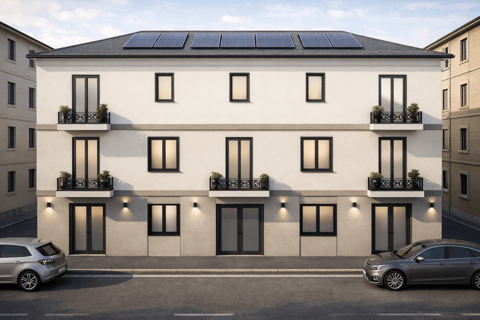 Vista frontale dello Student Housing A.F.A. in Corso Cento Cannoni 52 ad Alessandria