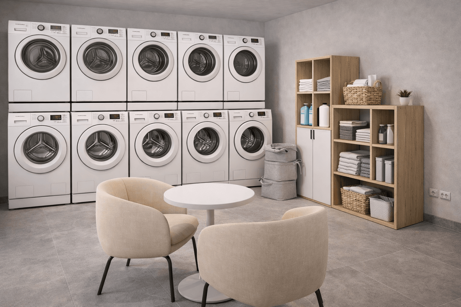 Lavanderia dello Student Housing A.F.A. in Corso Cento Cannoni 52 ad Alessandria